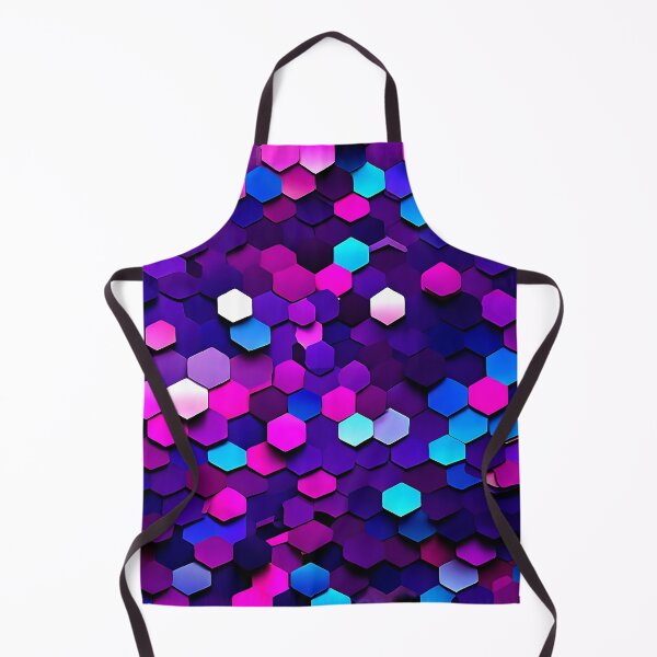 Item preview, Gradient hexagons transitioning from purple to blue for a vibrant designed and sold by Tchoice.