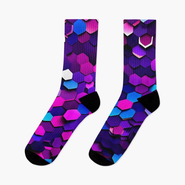 Item preview, Gradient hexagons transitioning from purple to blue for a vibrant designed and sold by Tchoice.