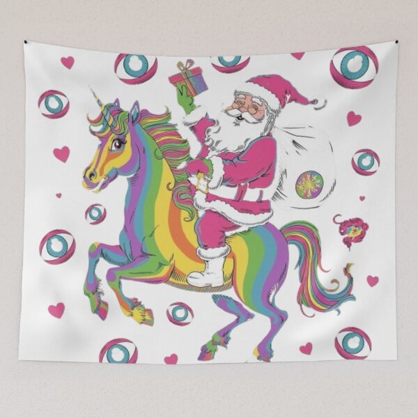 Item preview, Santa Riding a Unicorn  designed and sold by XquisiteFashion.