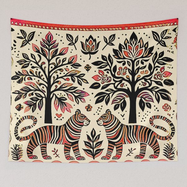 Item preview, simple madhubani designed and sold by MerryCrown.