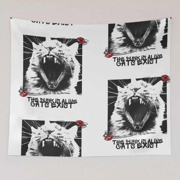 Item preview, punk cat designed and sold by cherrydesign-mx.