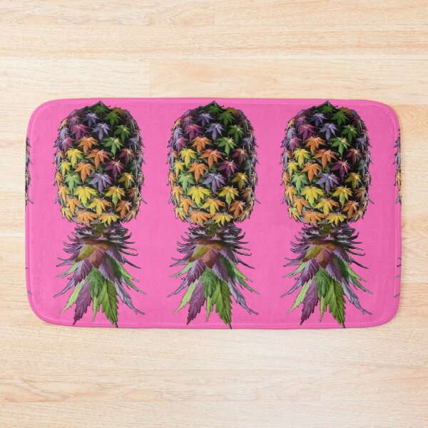 Item preview, Upside-down Pineapple Made of Colorful Marijuana Leaves - Pink designed and sold by JLEmporium.