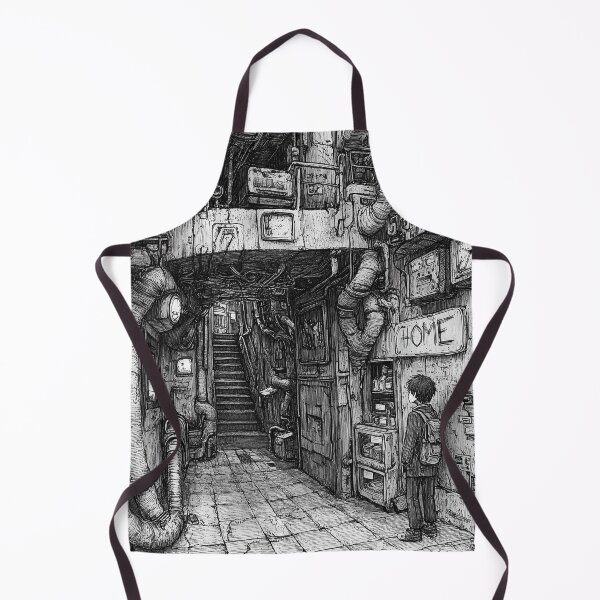 Item preview, Corridor of Rusted Silence – black and white melancholic anime manga boy designed and sold by ForsakenFrames.