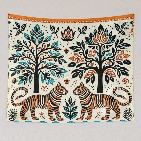 Item preview, simple madhubani designed and sold by MerryCrown.