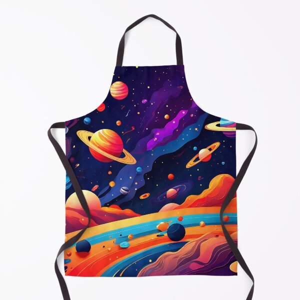 Item preview, Outer space with colorful galaxies and distant planets designed and sold by Tchoice.