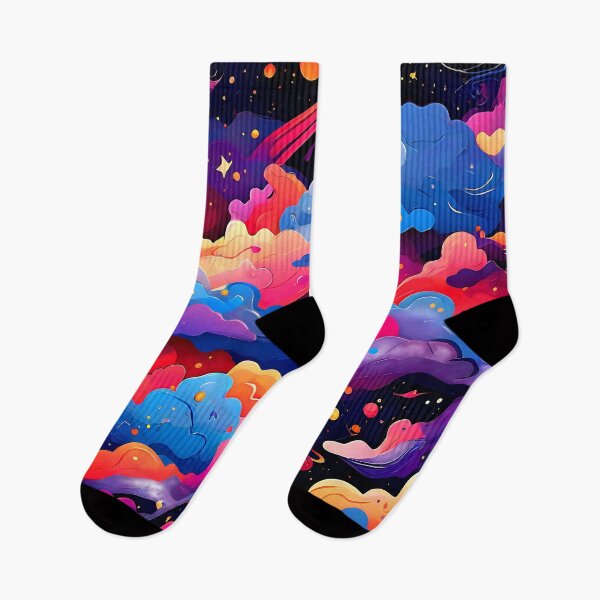 Item preview, Galactic dreams pattern with abstract space clouds designed and sold by Tchoice.