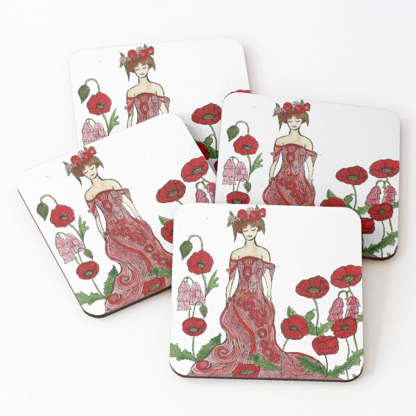 Item preview, Godess with poppies designed and sold by Droomvallei.