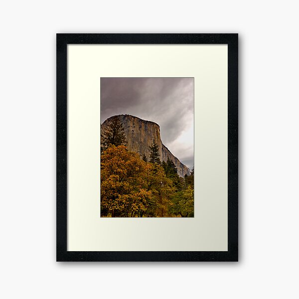 El Capitan Yosemite Fall Colors Framed Art Print