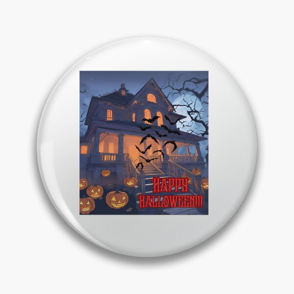 Aperçu de l'œuvre Maison hantée d'Halloween créée et vendue par AllinOnehere.