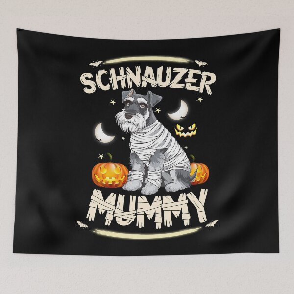 Item preview, Schnauzer Mummy Funny Halloween Dog Costume for Mummy Fans designed and sold by BongsEmporium.