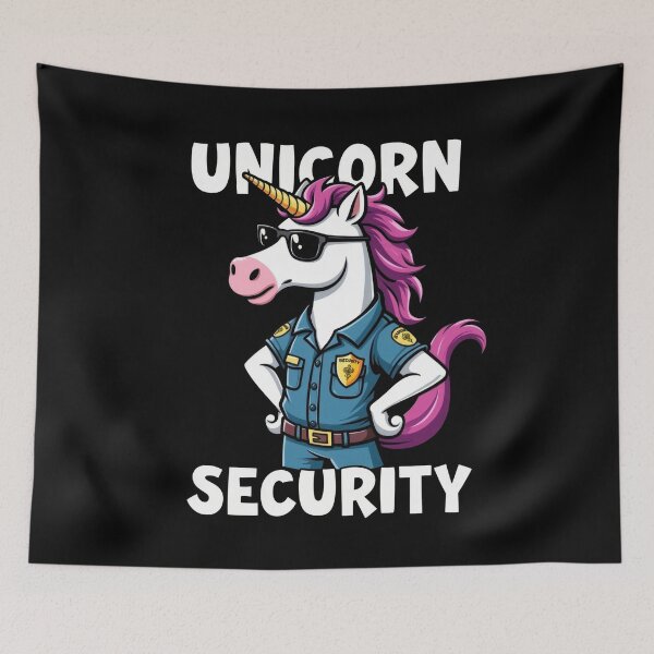 Item preview, Unicorn Security Dad Funny Cool Sunglasses Pink Mane designed and sold by Hananiah Merch.