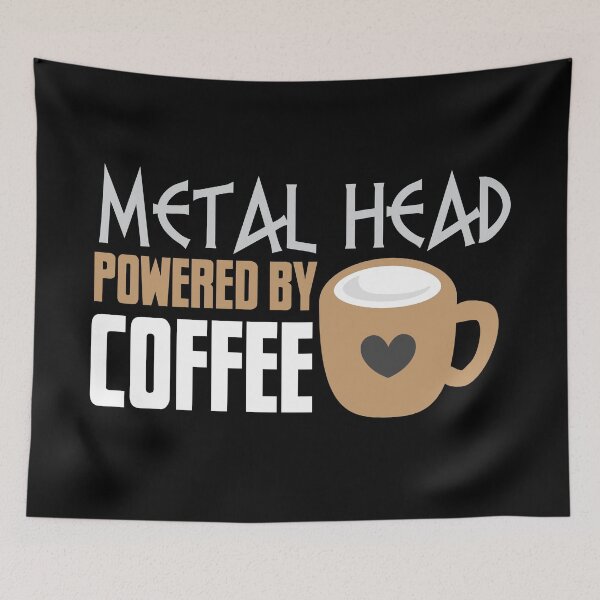 Item preview, METAL HEAD powered by coffee designed and sold by jazzydevil.