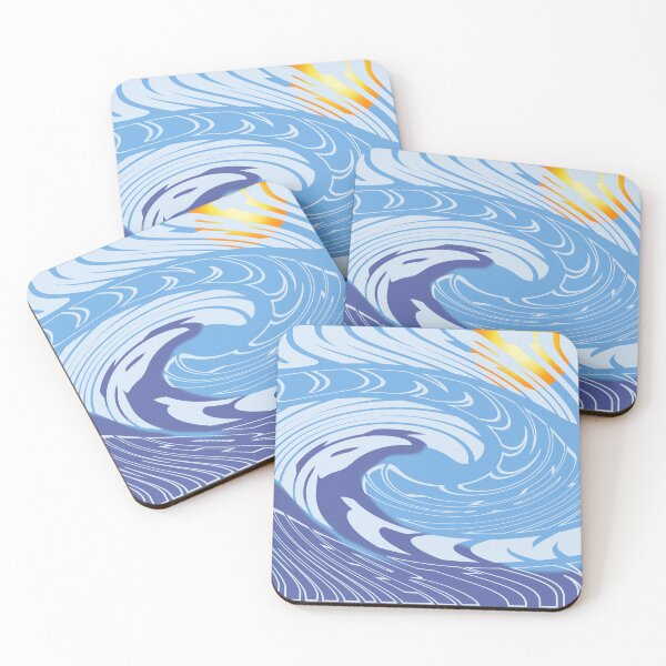 Item preview, Waves in summer designed and sold by goodstrokes.