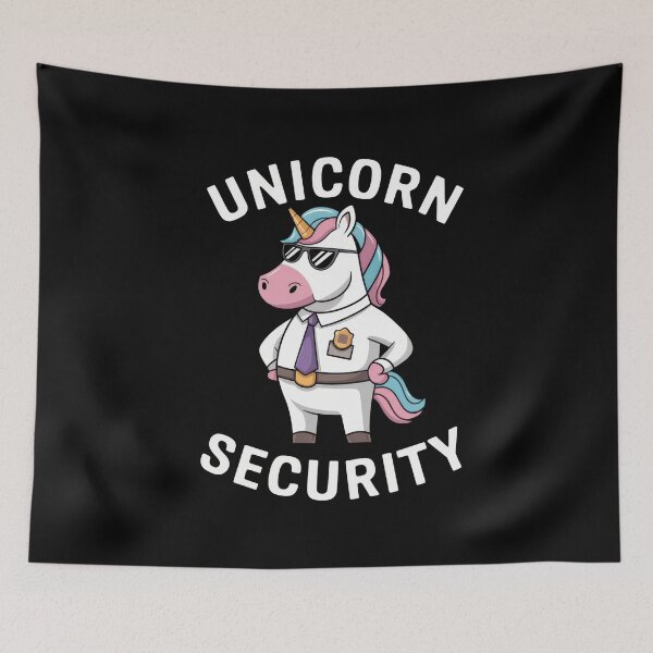 Item preview, Unicorn Security Officer Funny Dad Unicorn Humor designed and sold by Hananiah Merch.
