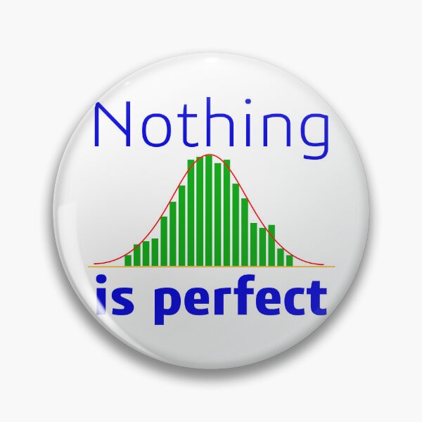 Item preview, Nothing is perfect bell curve COLOR designed and sold by miro75.