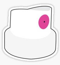 Pink Dot Spray Can Cap Sticker