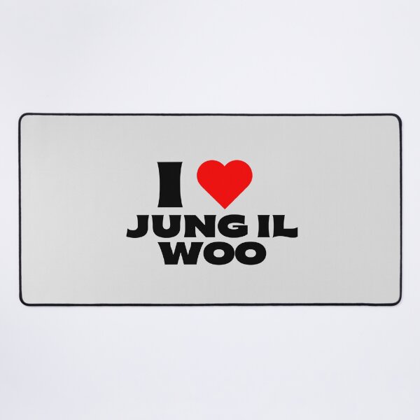 Artikelvorschau, Ich liebe Jung Il-woo - Schwarze Schriftarten entworfen und verkauft von Itsheartshop.