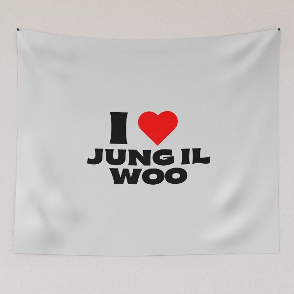 Item preview, I Love Jung Il-woo - Black Fonts designed and sold by Itsheartshop.
