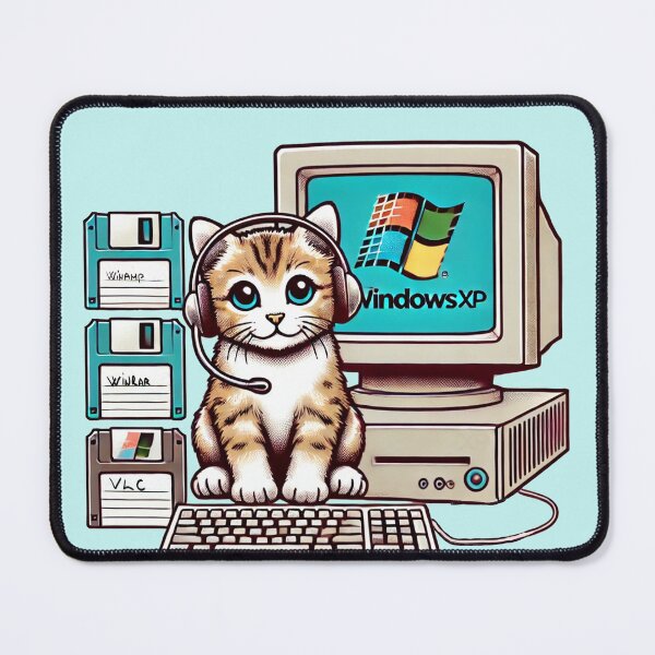 Item preview, Retro Tech Kitty designed and sold by WeLoveCatss.