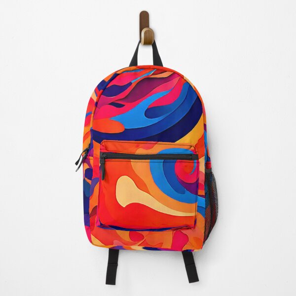 Item preview, Mystic Swirls pattern that blends warm sunset colors with fluid, curving shapes designed and sold by Tchoice.