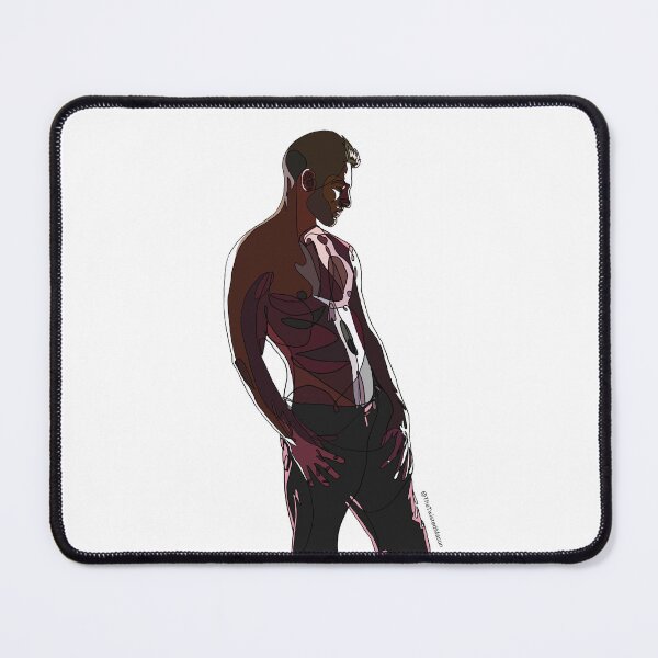 Item preview, Man in Red Hand-Drawn Digital Design designed and sold by TheTwistedMason.