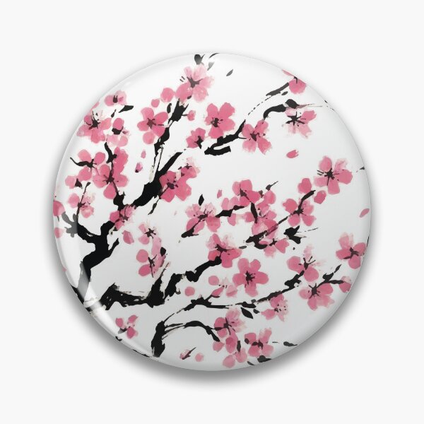 Item preview, Sakura Cherry Blossom in Traditional Ink designed and sold by goodday Japan.