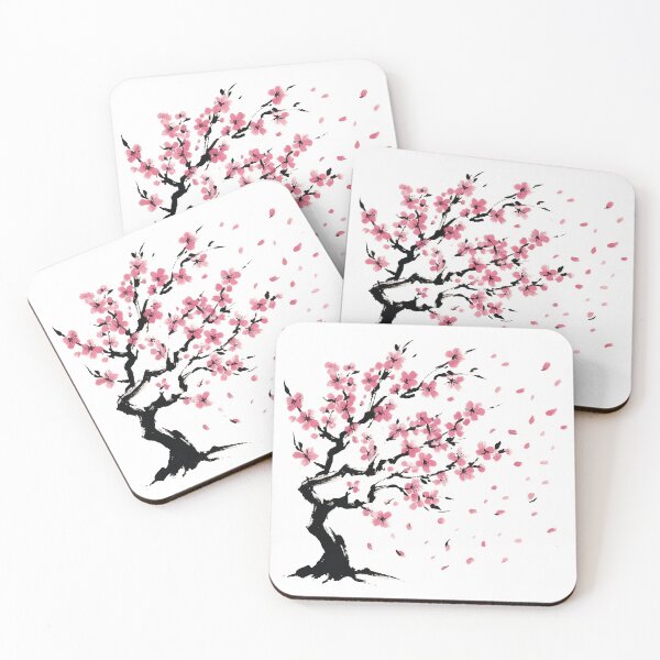 Item preview, Sakura Cherry Blossom in Traditional Ink designed and sold by goodday Japan.