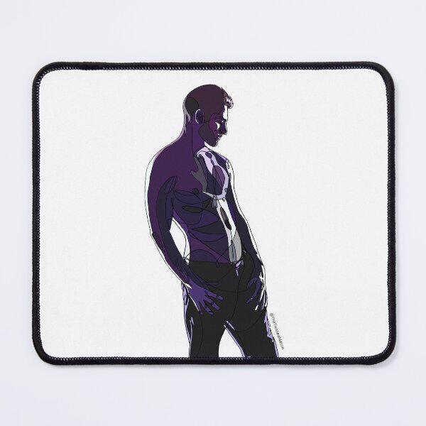 Item preview, Man in Purple Hand-Drawn Digital Design designed and sold by TheTwistedMason.