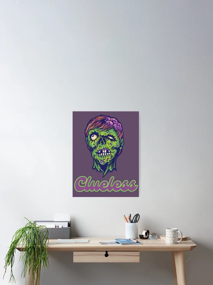 Thumbnail 2 of 3, Poster, Clueless Zombie designed and sold by ReeReeDesigns.