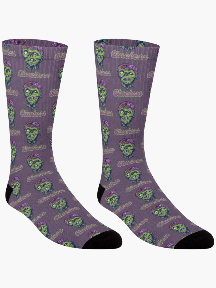 Thumbnail 3 of 5, Socks, Clueless Zombie designed and sold by ReeReeDesigns.