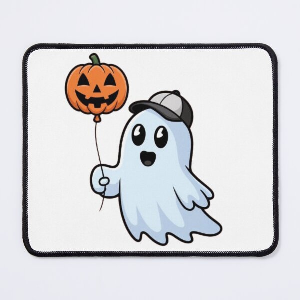 Item preview, Ghost with Pumpkin Balloon designed and sold by FugitiveLJ27.