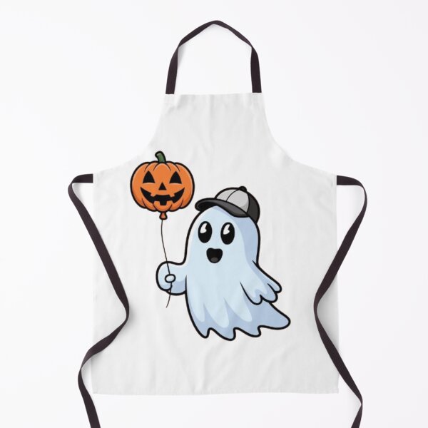 Item preview, Ghost with Pumpkin Balloon designed and sold by FugitiveLJ27.