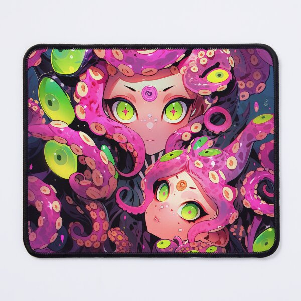 Item preview, Kawaii Creepy Alien Anime Girl Twins designed and sold by bubblegoth.