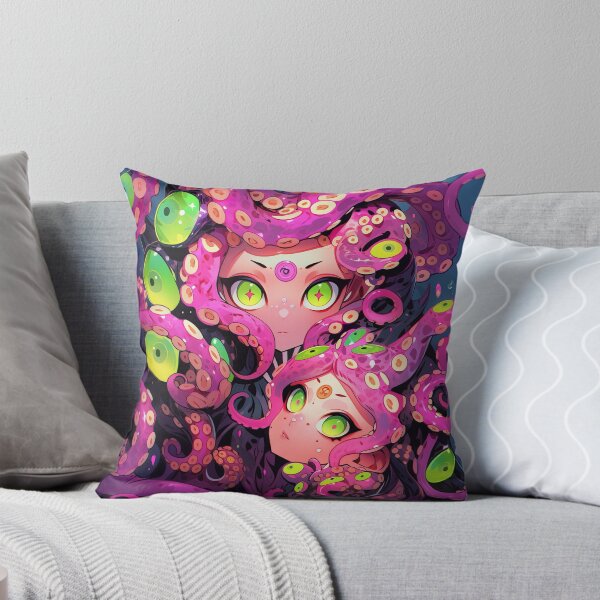 Item preview, Kawaii Creepy Alien Anime Girl Twins designed and sold by bubblegoth.