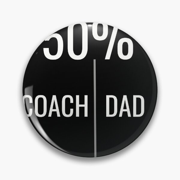 Item preview, Half coach, half dad, funny dad coach designed and sold by Merchattack.