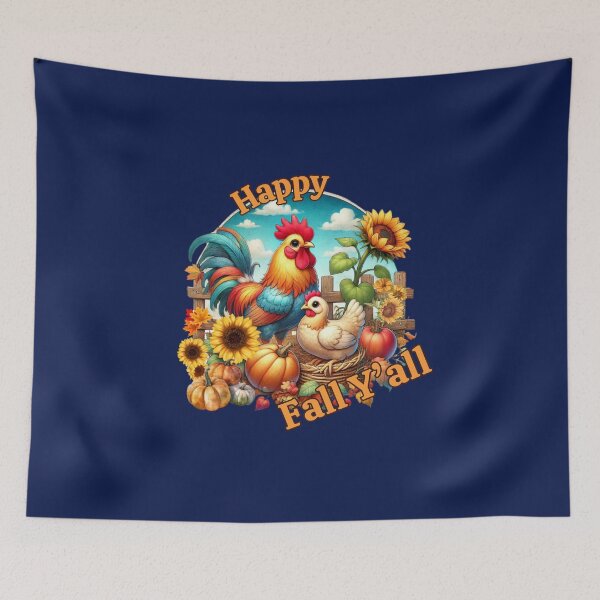 Item preview, Happy Fall Rooster designed and sold by critterpatchusa.