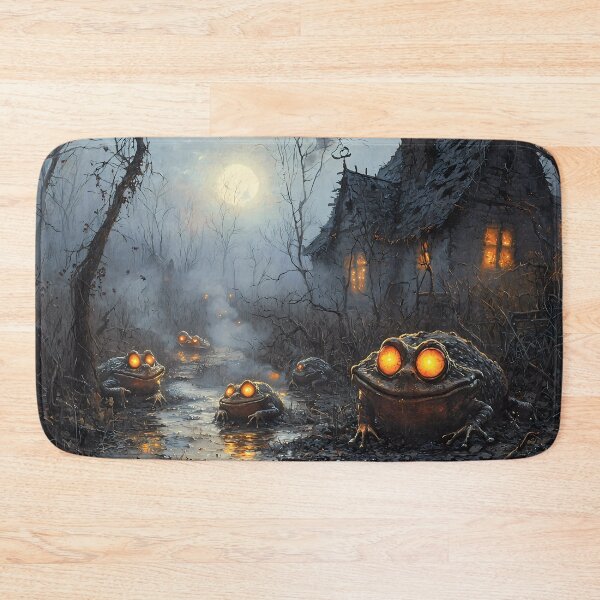 Item preview, HalloweenCore Glowing Frogs in Haunted Swamp designed and sold by Matt's Artificial Nature.