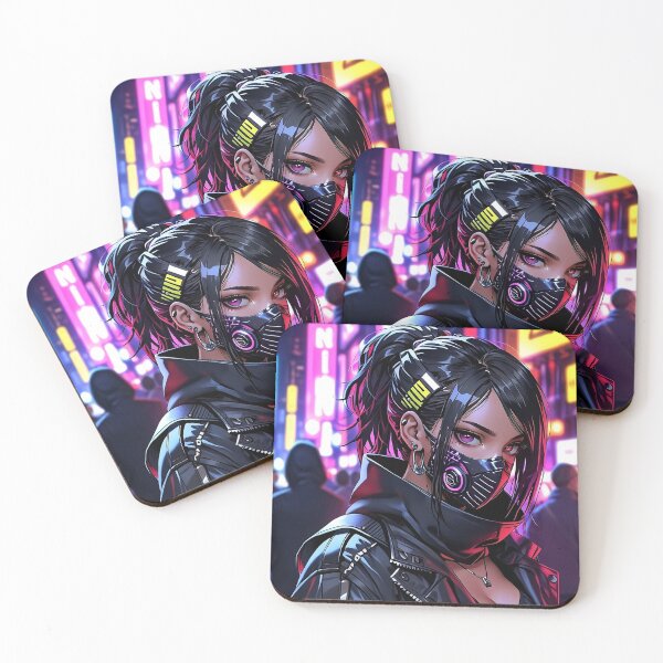 Item preview, Anime Posters Street Rebel Anime Girl Portrait Canvas Metal Print Poster Art Board designed and sold by RecortShirt.