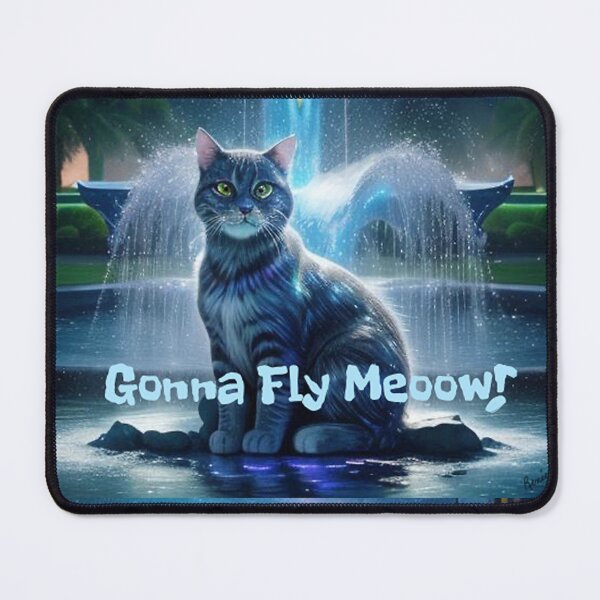 Item preview, Gonna Fly Meow Cat Meme designed and sold by IvaRenee.