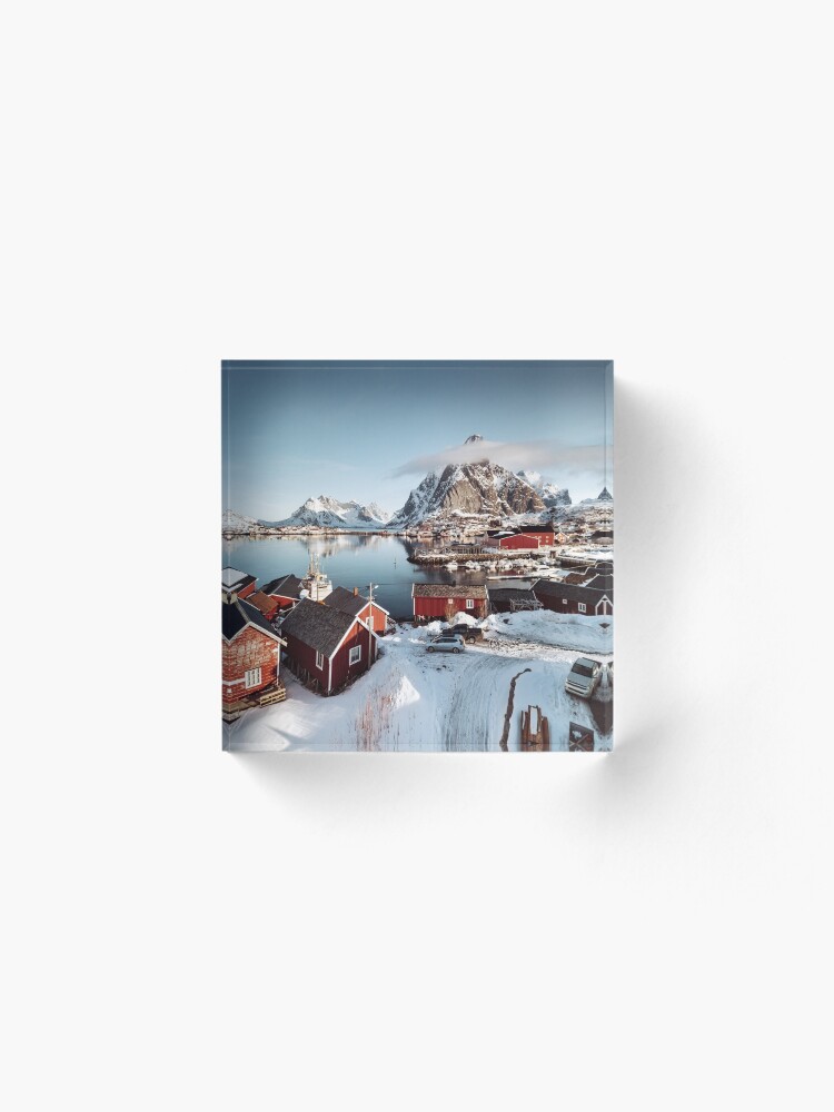 Alternate view of reine at lofoten Acrylic Block