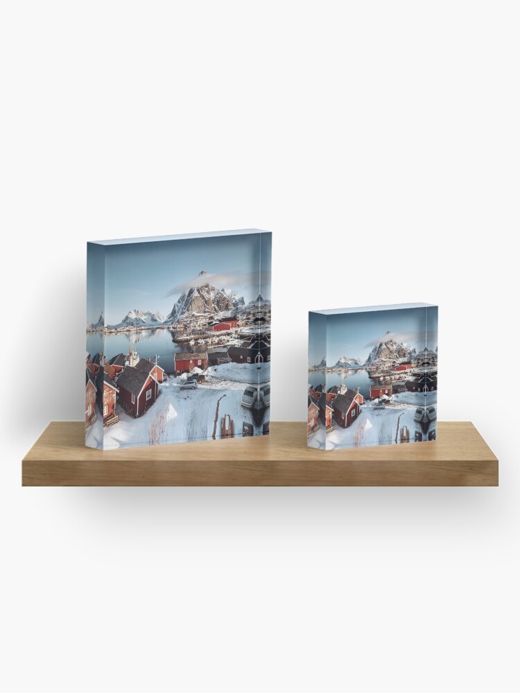 Alternate view of reine at lofoten Acrylic Block