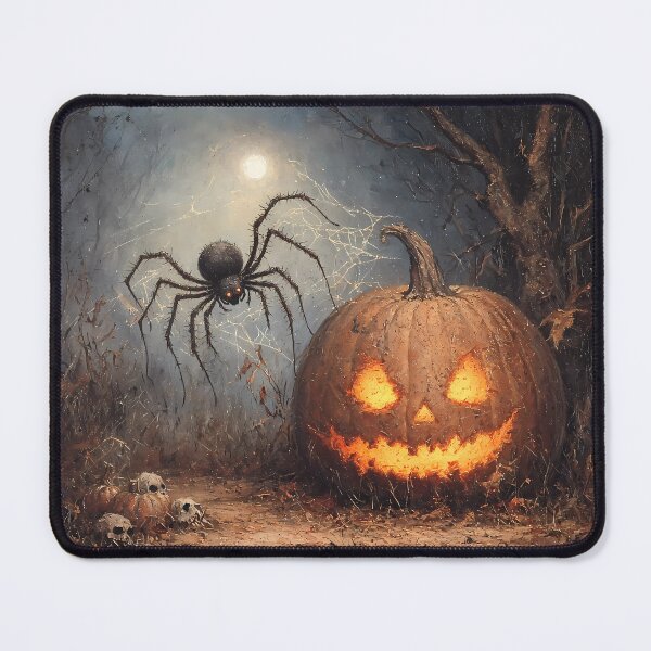 Item preview, HalloweenCore Spider and Jack-O-Lantern in Haunted Forest designed and sold by Matt's Artificial Nature.