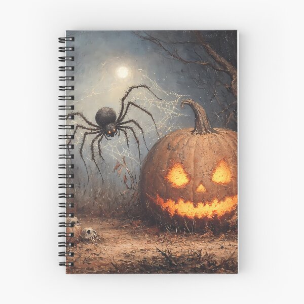 Item preview, HalloweenCore Spider and Jack-O-Lantern in Haunted Forest designed and sold by Matt's Artificial Nature.