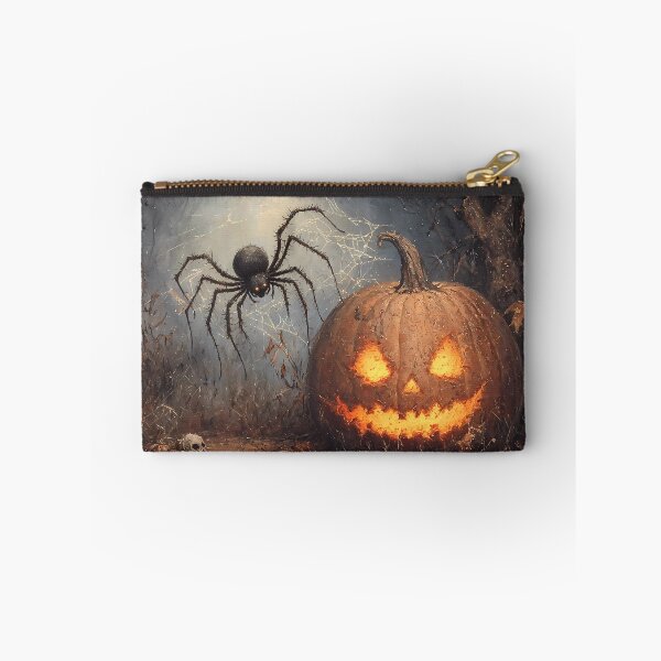 Item preview, HalloweenCore Spider and Jack-O-Lantern in Haunted Forest designed and sold by Matt's Artificial Nature.