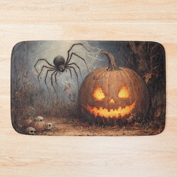 Item preview, HalloweenCore Spider and Jack-O-Lantern in Haunted Forest designed and sold by Matt's Artificial Nature.