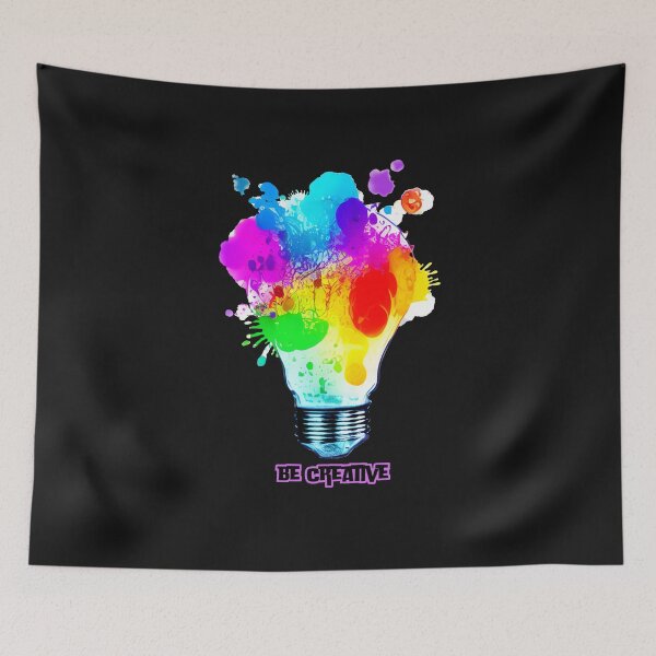 Item preview, Be Creative: Colorful Lightbulb Inspiration designed and sold by DFVisuals.