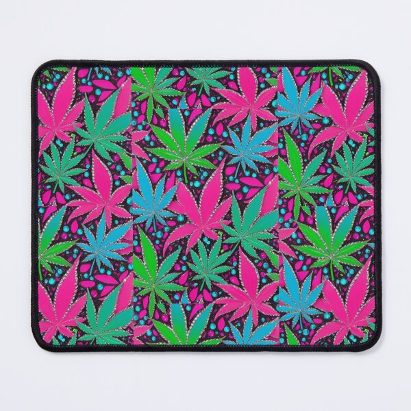 Item preview, Colorful Neon Marijuana Pot Leaves Outlined by Rhinestones designed and sold by JLEmporium.