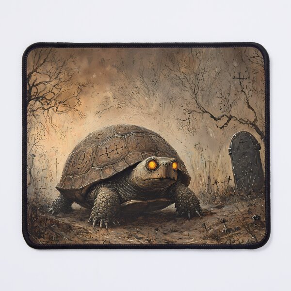 Item preview, HalloweenCore Snapping Turtle in Abandoned Graveyard designed and sold by Matt's Artificial Nature.