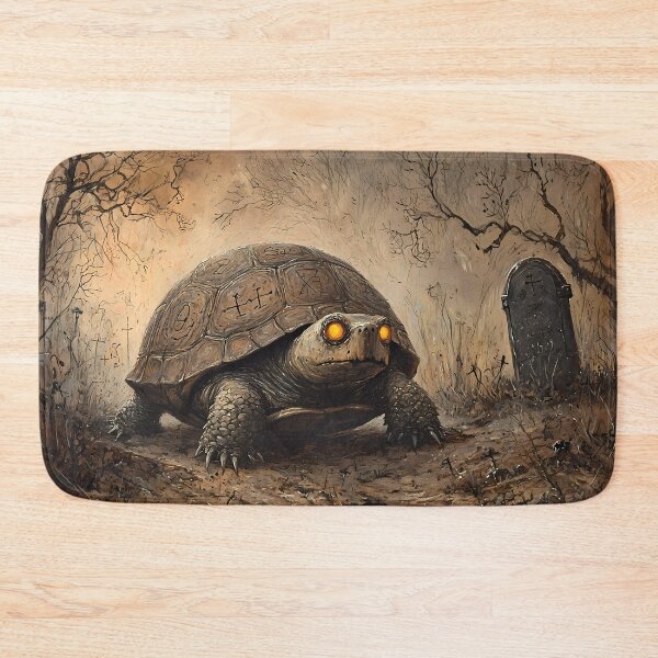 Item preview, HalloweenCore Snapping Turtle in Abandoned Graveyard designed and sold by Matt's Artificial Nature.