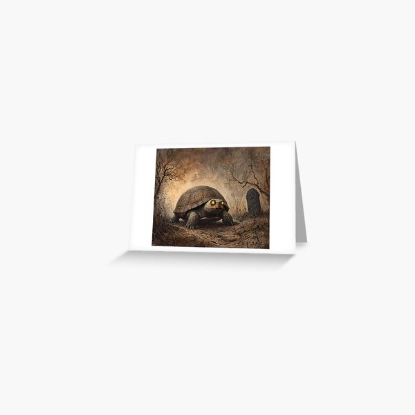 Item preview, HalloweenCore Snapping Turtle in Abandoned Graveyard designed and sold by Matt's Artificial Nature.